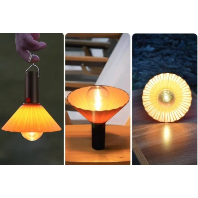 Lampa de camping suspendata pentru exterior multifunctionala reincarcabila bec incandescent