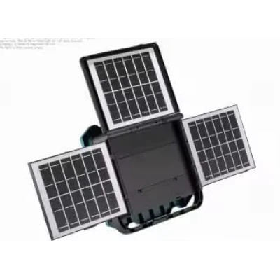 Proiector solar cu 3 panouri W8150 4 cu 6 acumulatori