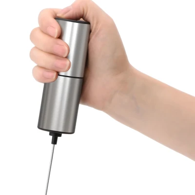 Spumator lapte electric portabil tip mixer cafea cappuccino alimentare pe baterii