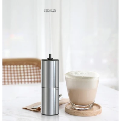 Spumator lapte electric portabil tip mixer cafea cappuccino alimentare pe baterii