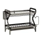 Scurgator de vase cu tava de scurgere suport tacamuri si pahare 53 x 24.5 x 36 cm