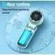 Mini Ventilator premium 6 trepte de viteza cu display LED portabil alimentare Type C ALB
