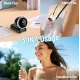 Mini Ventilator premium 6 trepte de viteza cu display LED portabil alimentare Type C ALB