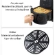 Friteuza cu aer cald Air Fryer 2400W capacitate 6L  afisaj digital LCD Touch control