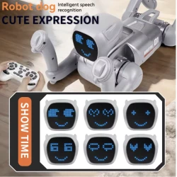 Robot Dog inteligent 01 tip Jucarie Interactiva cu control si recunoastere Vocala