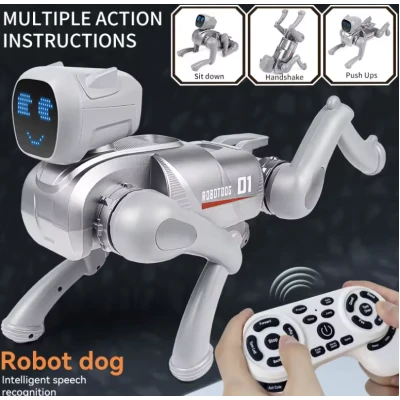 Robot Dog inteligent 01 tip Jucarie Interactiva cu control si recunoastere Vocala