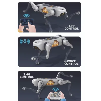 Jucarie tip ROBOT DOG Avansat RC Robot Inteligent cu AI Programare si Control Vocal atlas