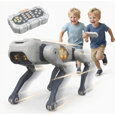 Jucarie tip ROBOT DOG Avansat RC Robot Inteligent cu AI Programare si Control Vocal atlas