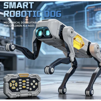 Jucarie tip ROBOT DOG Avansat RC Robot Inteligent cu AI Programare si Control Vocal atlas