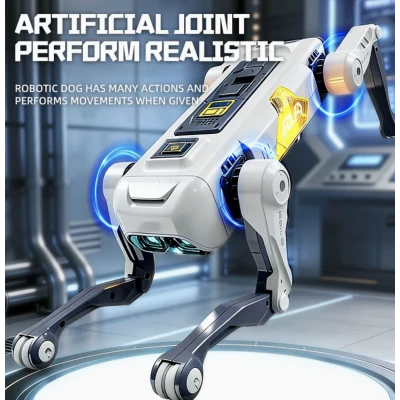 Jucarie tip ROBOT DOG Avansat RC Robot Inteligent cu AI Programare si Control Vocal atlas