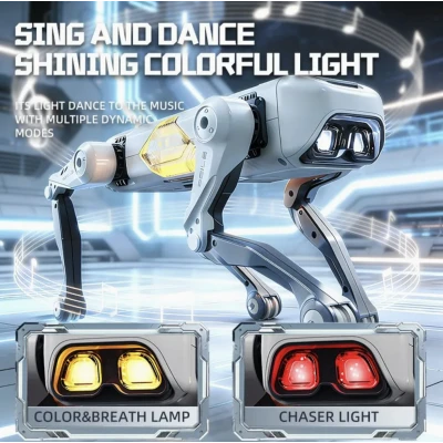 Jucarie tip ROBOT DOG Avansat RC Robot Inteligent cu AI Programare si Control Vocal atlas