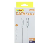 Cablu USB C la USB C incarcare rapida si transfer date Q SJ61C design premium Alb