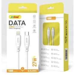 Cablu de date/incarcare USB C la Lightning putere 27W lungime 1metru Q SJ49C