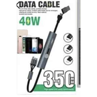 Cablu de incarcare si transfer de date Andowl 6 in 1 cu cablu Micro iOS TypeC incorporat Q SJ11