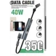 Cablu de incarcare si transfer de date Andowl 6 in 1 cu cablu Micro iOS TypeC incorporat Q SJ11