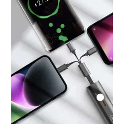 Cablu de incarcare si transfer de date Andowl 6 in 1 cu cablu Micro iOS TypeC incorporat Q SJ11