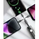 Cablu de incarcare si transfer de date Andowl 6 in 1 cu cablu Micro iOS TypeC incorporat Q SJ11