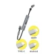 Cablu de incarcare si transfer de date Andowl 6 in 1 cu cablu Micro iOS TypeC incorporat Q SJ11