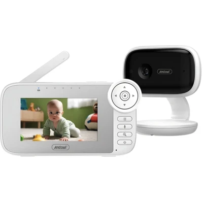 Baby Monitor Video 4.5 inch Q A009 Andowl Camera Supraveghere Bebelusi cu ecran HD si functii smart