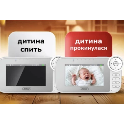 Baby Monitor Video 4.5 inch Q A009 Andowl Camera Supraveghere Bebelusi cu ecran HD si functii smart