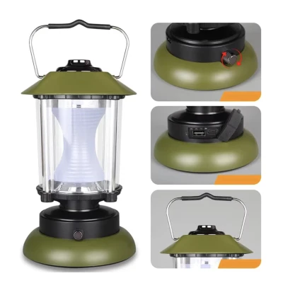 Lampa camping tip felinar LED ZD261 USB cu 3 moduri iluminare