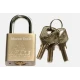 Lacat de securitate AWARE 70 mm din otel calit cu 3 chei protectie maxima