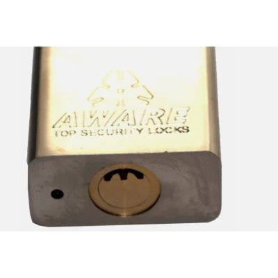 Lacat de securitate AWARE 70 mm din otel calit cu 3 chei protectie maxima