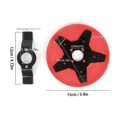 Disc motocoasa 5 lame protectie pentru sapat plivit tuns iarba diametru gaura ax 25mm