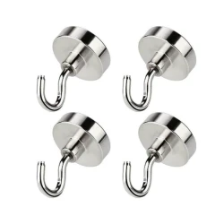 Set 4 carlige magnetice HORUSDY 35 mm 8 lbs suport metalic cu prindere puternica