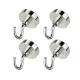 Set 4 carlige magnetice HORUSDY 35 mm 8 lbs suport metalic cu prindere puternica