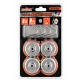 Set 4 carlige magnetice HORUSDY 35 mm 8 lbs suport metalic cu prindere puternica