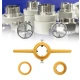 Set de filetare tevi PVC dimensiuni 1/2 si 3/4 si 1 