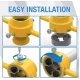 Set de filetare tevi PVC dimensiuni 1/2 si 3/4 si 1 