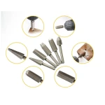 Set 5 pile rotative aliaj de otel 6 mm pentru lemn si plastic