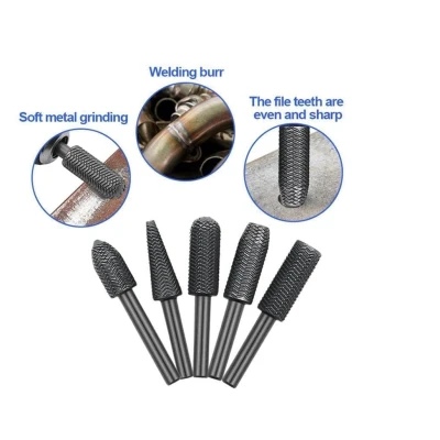 Set 5 pile rotative aliaj de otel 6 mm pentru lemn si plastic