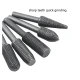 Set 5 pile rotative aliaj de otel 6 mm pentru lemn si plastic