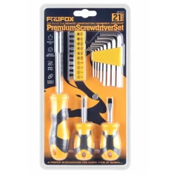 Set surubelnite multifunctionale 21 piese FREFOX biti imbusuri si accesorii incluse