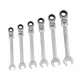 Set chei fixe cu clichet si cap flexibil DISEN TOOLS 6 piese 10/19 mm otel