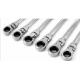 Set chei fixe cu clichet si cap flexibil DISEN TOOLS 6 piese 10/19 mm otel
