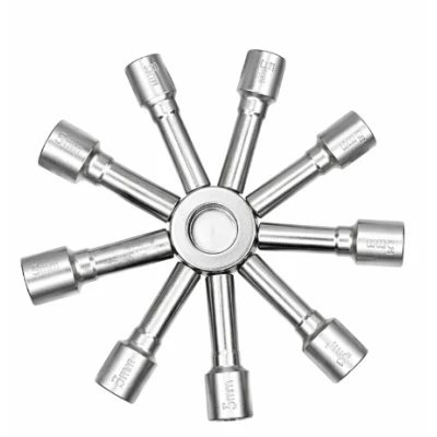Set 2 Chei multifunctionale 9 capete tip stea de la 5 la 13 mm prindere magnetica