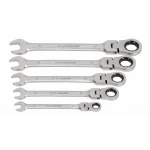 Set 5 chei inelare articulate cu clichet profesionale
