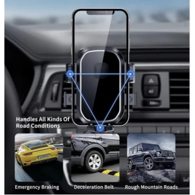 Suport auto telefon universal cu prindere pe parbriz/bord cu ventuza brat reglabil