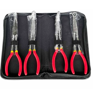 Set 4 clesti lungi pentru sigurante si acces greu drepti si inclinati tip portofel
