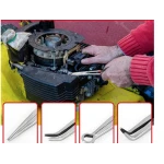 Set 4 clesti lungi pentru sigurante si acces greu drepti si inclinati tip portofel