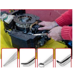 Set 4 clesti lungi pentru sigurante si acces greu drepti si inclinati tip portofel