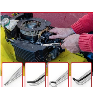Set 4 clesti lungi pentru sigurante si acces greu drepti si inclinati tip portofel