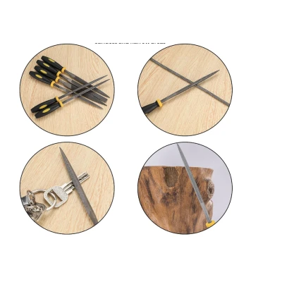 Set 6 pile metal diferite forme plate rotunde triunghiulare otel manere ergonomice
