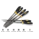 Set 6 pile metal diferite forme plate rotunde triunghiulare otel manere ergonomice