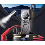 Compresor auto portabil tip robot pornire (Jump Starter) Power Bank 6000mAh Pompa Digitala 150 PSI si Lanterna