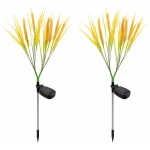 Set 2 Lampi solare LED tip SPICE DE GRAU pentru gradina iluminare decorativa exterior
